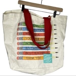 Teacher Bag Tote Cotton Teacher Shopping Bag